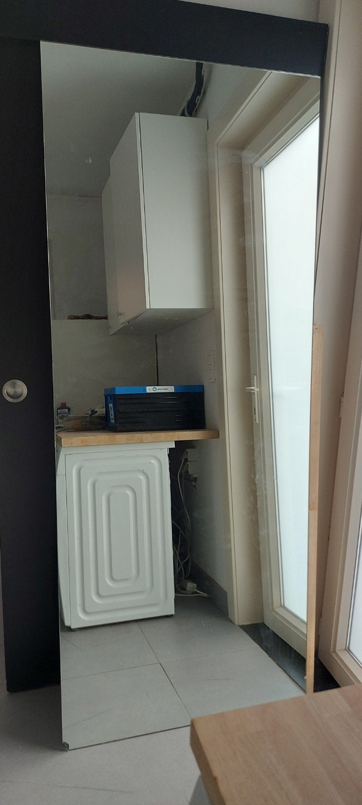 gratis spiegel, Huis en Inrichting, Woonaccessoires | Spiegels, Ophalen, Gebruikt, 75 tot 100 cm, 150 tot 200 cm