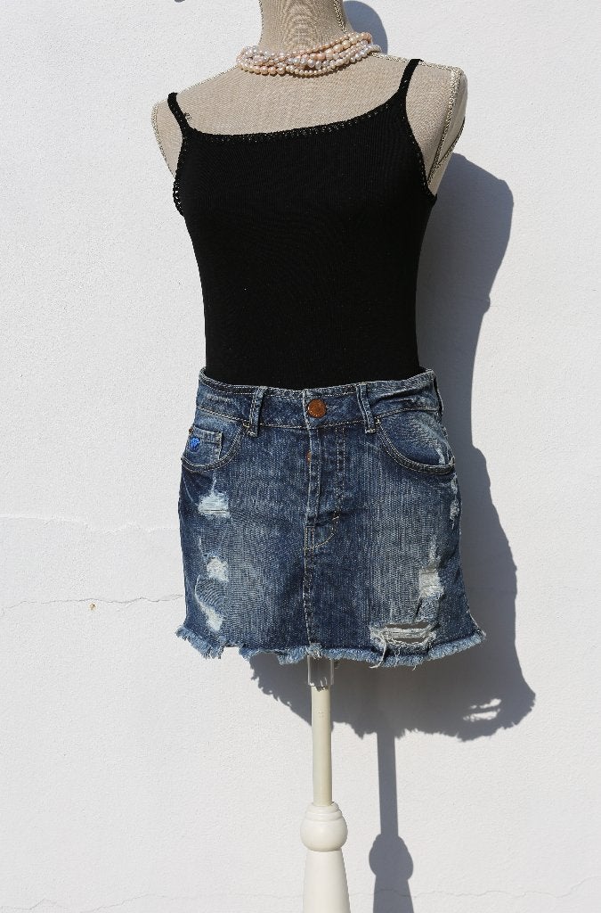 T38 spijkerrok voor meisjes en jongens (26), Kleding | Dames, Rokken, Gals & Guys, Ophalen of Verzenden, Zo goed als nieuw, Maat 38/40 (M)