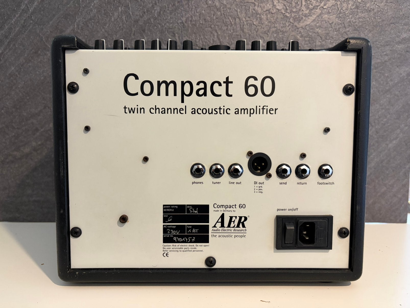 Amplificateur guitare / acoustique AER Compact 60 – Bon état, Musique & Instruments, Enlèvement, Comme neuf, Guitare