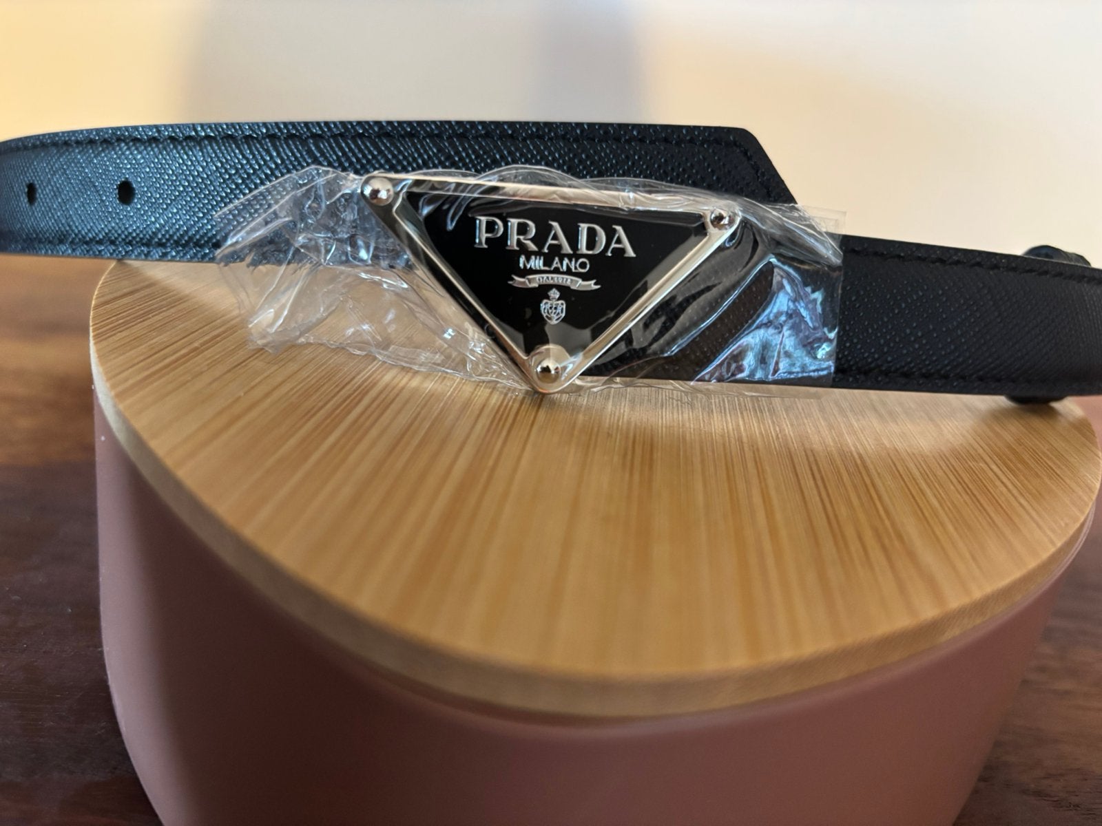 Handgemaakt namaak Prada riemn, Minder dan 3 cm, Minder dan 80 cm, Zwart, Nieuw