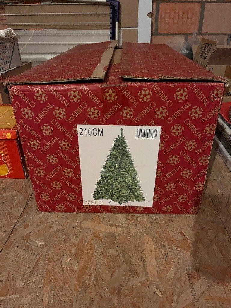 Kerstboom in kunststof, Diversen, Ophalen, Gebruikt
