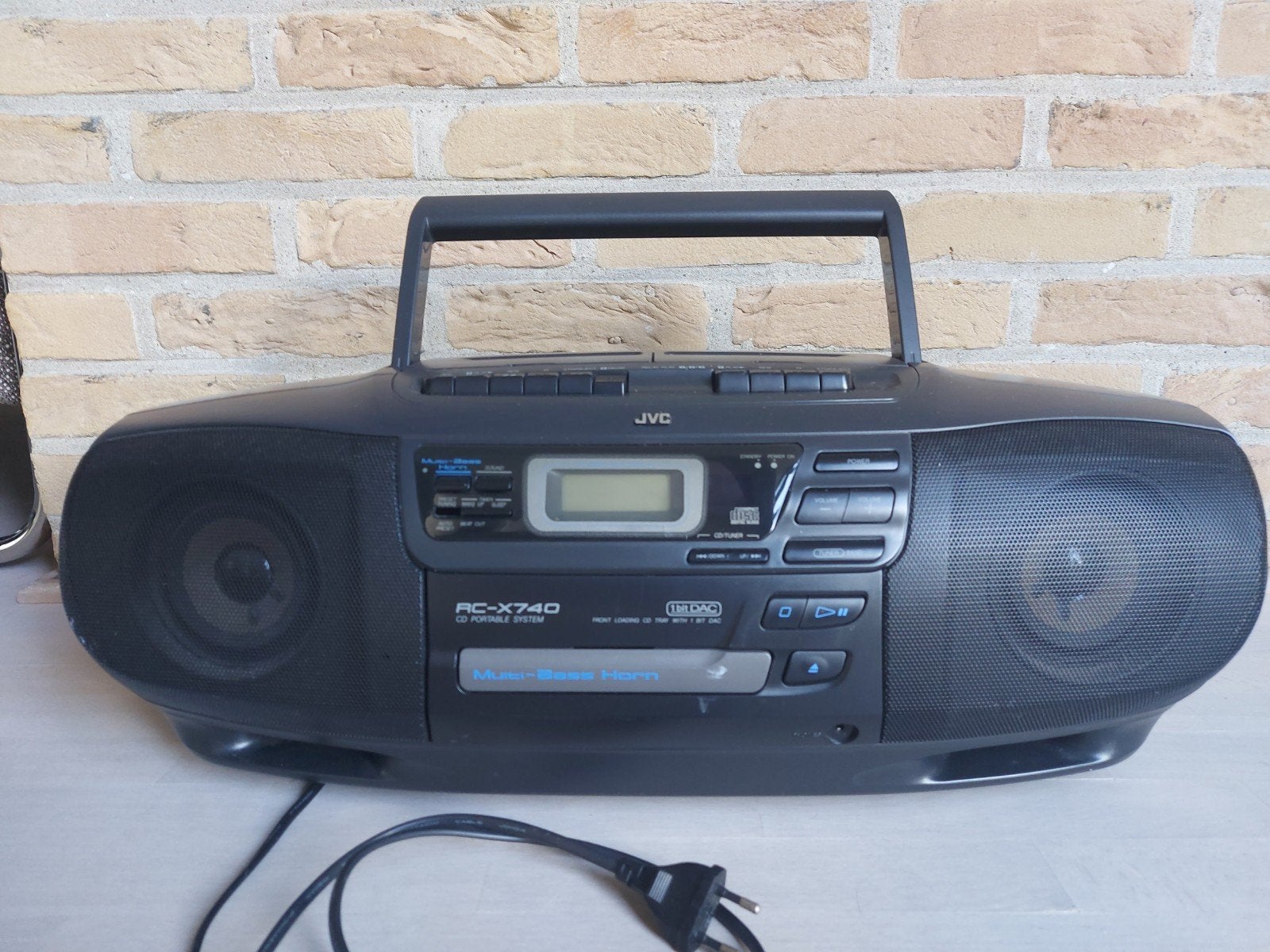 draagbare radio met 2 cassettes JVC RC-X740, Audio, Tv en Foto, Ophalen, Gebruikt, JVC, Draagbaar