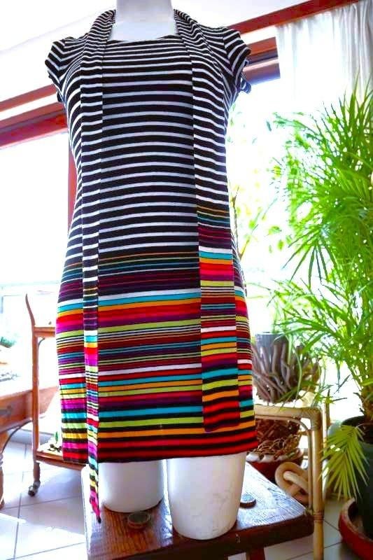 prachtig kleurrijke leuke jurk, Kleding | Dames, Jurken, Gedragen, Maat 36 (S), Overige kleuren, Onder de knie, Ophalen of Verzenden