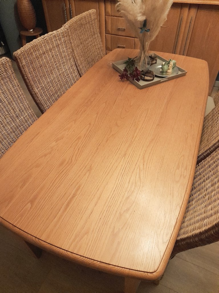 eiken eetkamertafel, 150 à 200 cm, Cinq personnes ou plus, Enlèvement, Utilisé