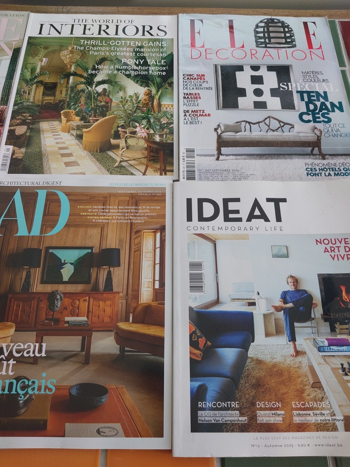 8 magazines d'intérieur haut de gamme, Enlèvement ou Envoi