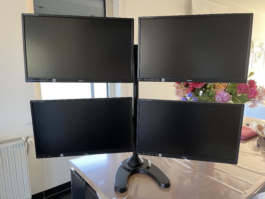 4x Iiyama ProLite XB2483HSU monitoren, Ophalen, Zo goed als nieuw