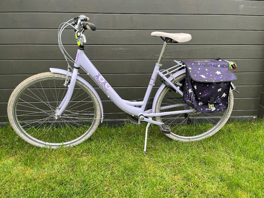 Meisjesfiets met 6 versnellingen én handige fietstassen, Fietsen en Brommers, Fietsen | Meisjes, Gebruikt, BFK, BIKE FUN KIDS