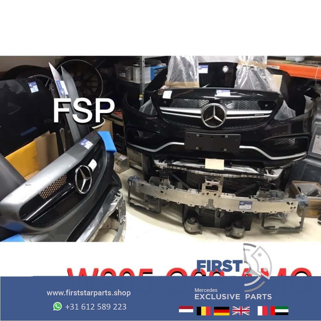 W205 C63 AMG Voorkop compleet 2018 zwart origineel Mercedes, Utilisé, -, Avant, -