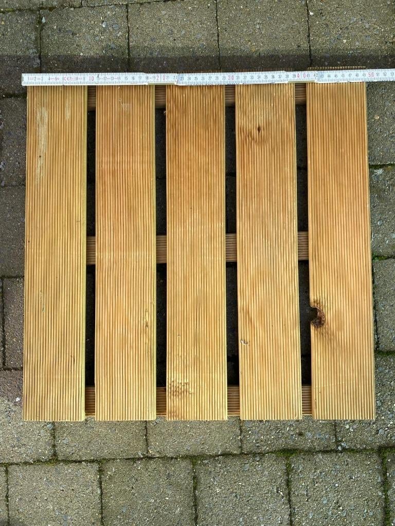 houten terrastegel 50x50, Tuin en Terras, Ophalen, Zo goed als nieuw, Hout, Terrastegels