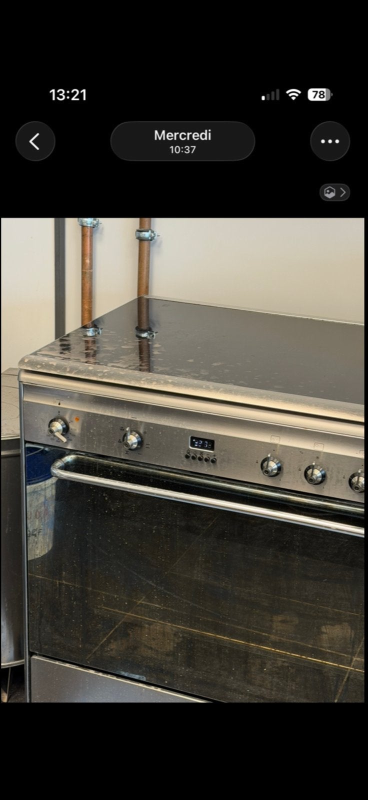 SMEG semi-professioneel gasfornuis en elektrische oven, Elektronische apparatuur, Ophalen, Zo goed als nieuw, Elektrisch