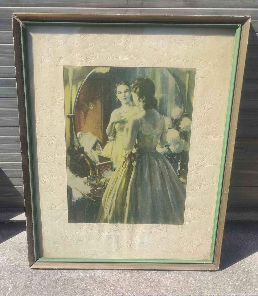 Reproduction sur soie Le premier bal signe Edmond doumont, Antiek en Kunst, Ophalen of Verzenden
