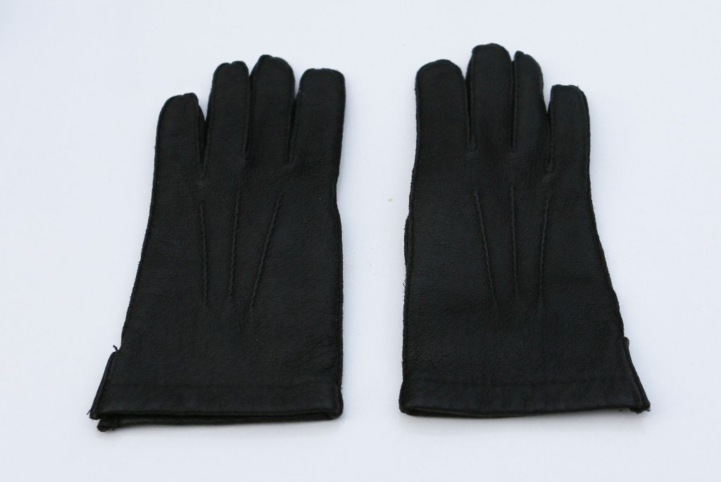 Zwarte leren handschoenen - Laimböck, Laimböck, Ophalen of Verzenden, Zo goed als nieuw, Handschoenen