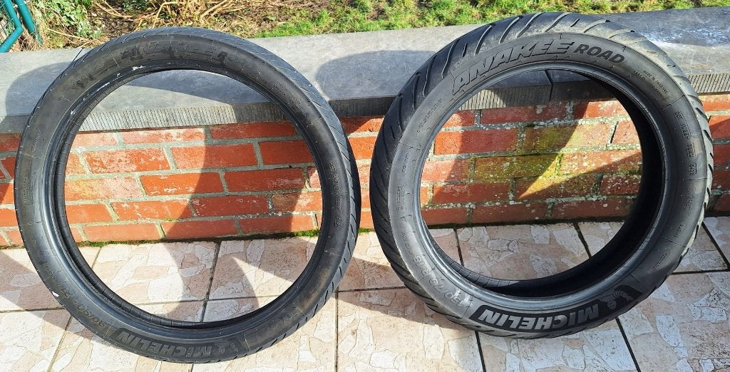 Pneus moto - Paire de Michelins Anakee Road, Particulier, Occasion, Tourisme