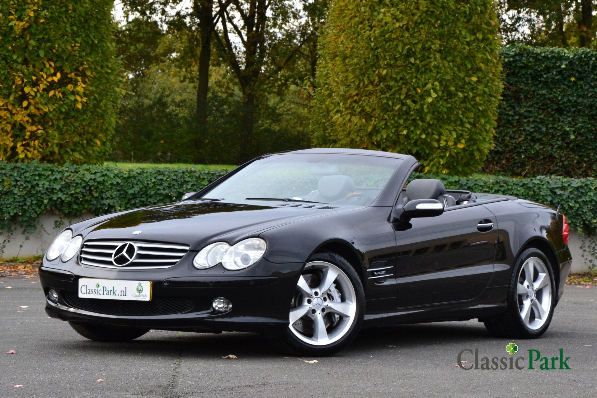 Mercedes-Benz SL-Klasse 600 (bj 2004, automaat), Auto's, Mercedes-Benz, Automaat, Open dak, Zwart, Leder