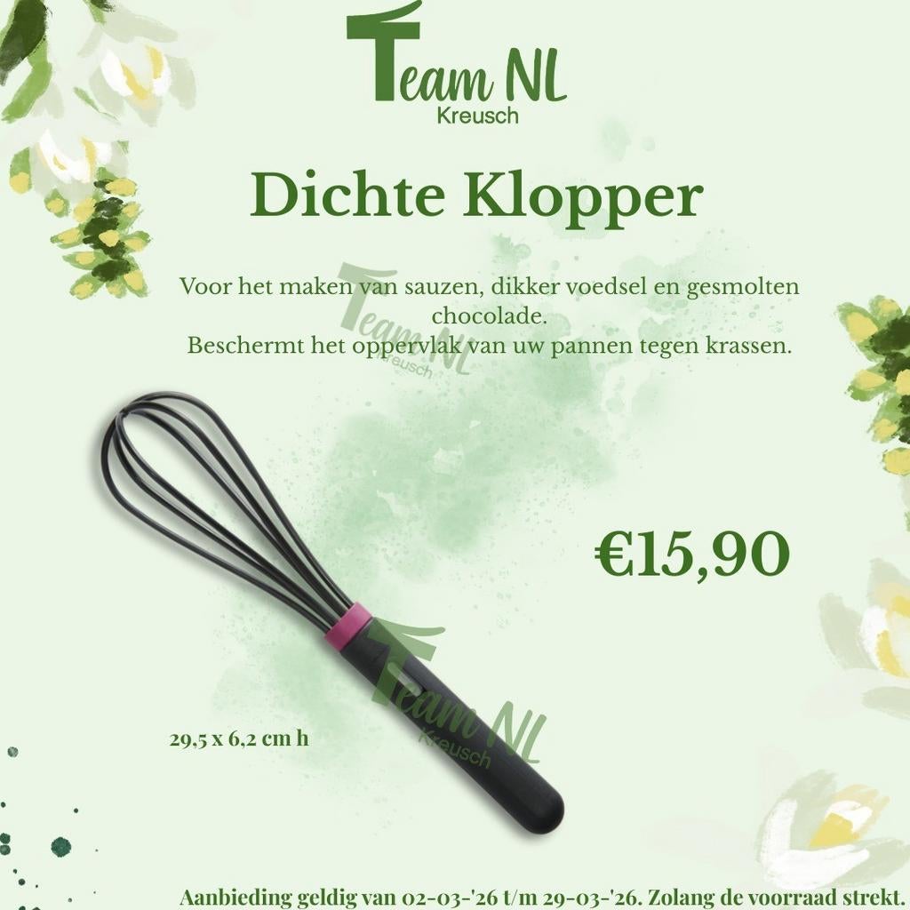 Nieuwe dichte klopper van tupperware, Ophalen of Verzenden, Nieuw