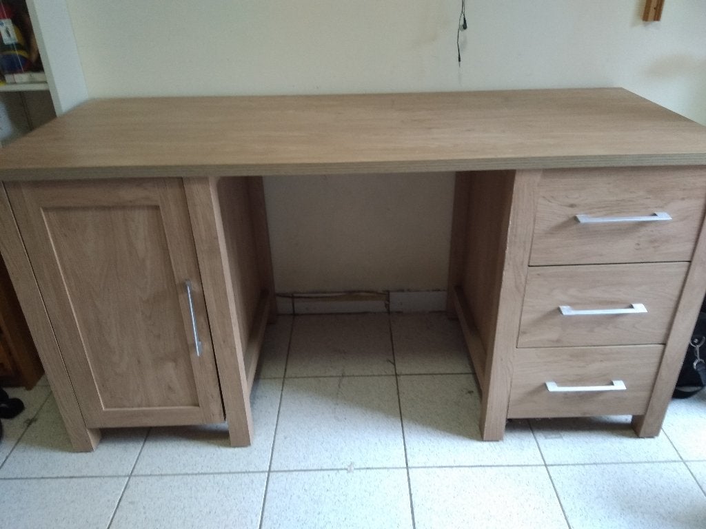 Bureau en bois, Maison & Meubles, Bureaux, Autres marques, Avec tiroirs, Enlèvement, Utilisé