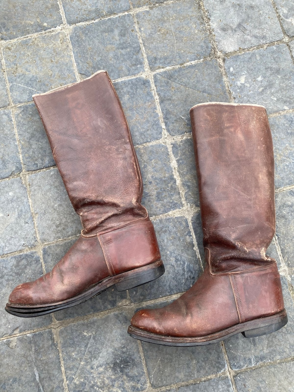 Belgische Officierslaarzen ABBL mei 1940, Collections, Envoi, Armée de terre, Vêtements ou Chaussures