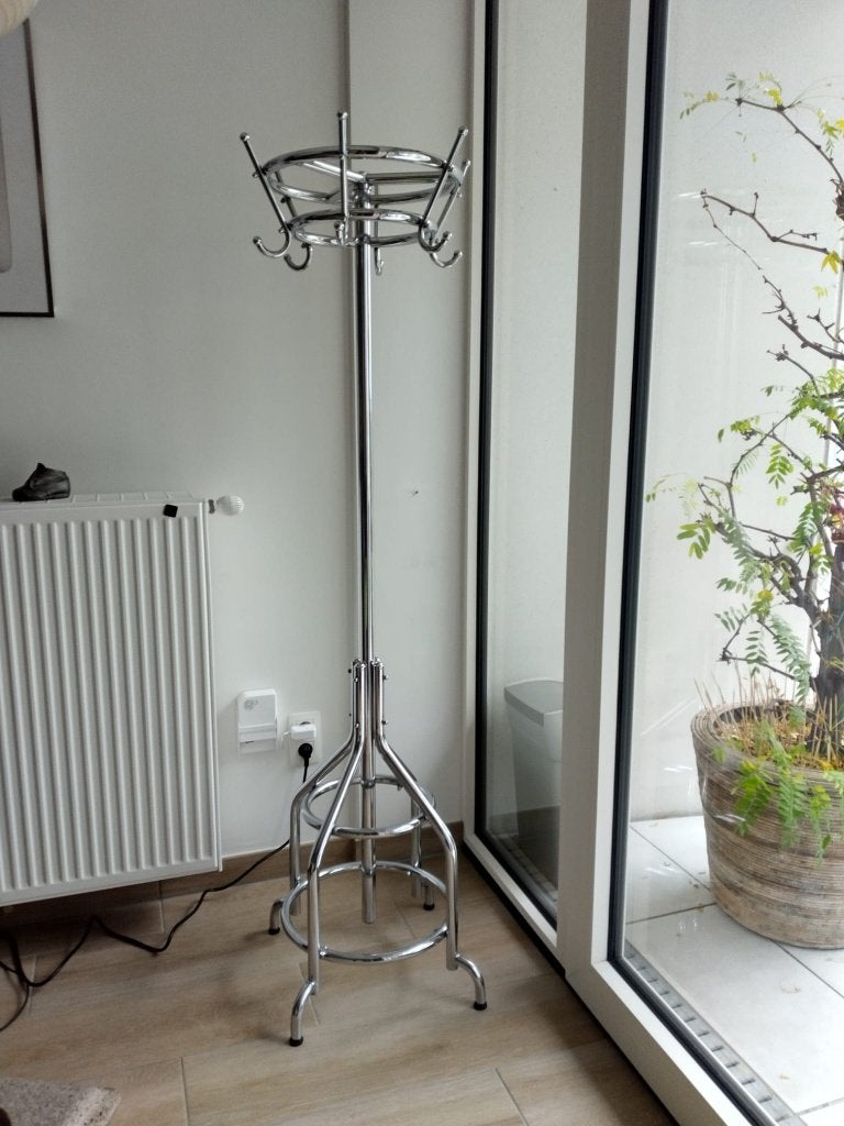 Vintage kapstok uit kapperszaak, Huis en Inrichting, Woonaccessoires | Kapstokken, Ophalen, Gebruikt, Metaal, Staande kapstok
