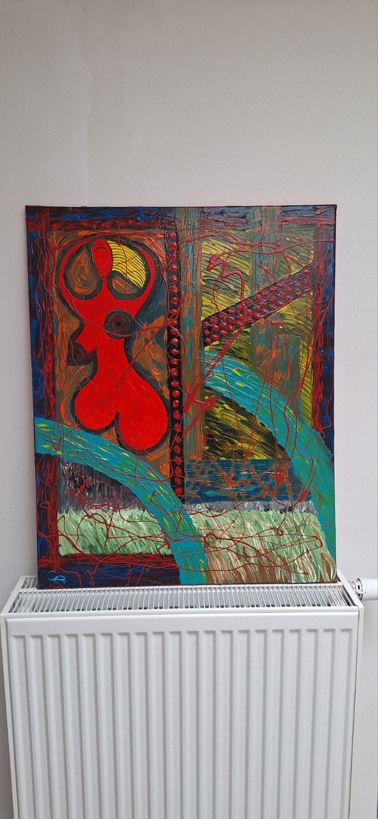 Fantastisch lot met abstracte schilderijen, Ophalen