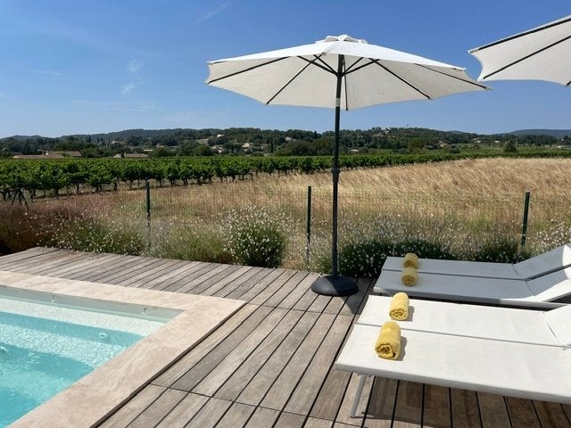 Vrijstaande woning 6p,privé zwembad,uitzicht wijngaard,rust, Dorp, Provence en Côte d'Azur, Afwasmachine, Aan meer of rivier