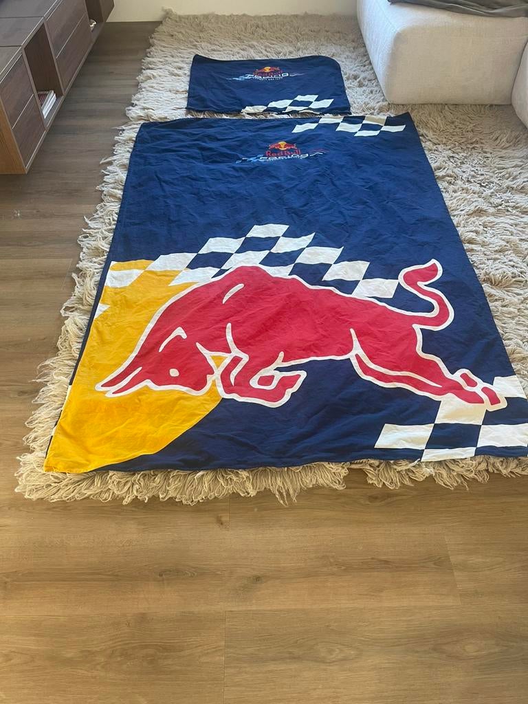 RedBull Racing hoeslaken - 1 persoons, Enlèvement ou Envoi, Housse de couette, Une personne, Utilisé
