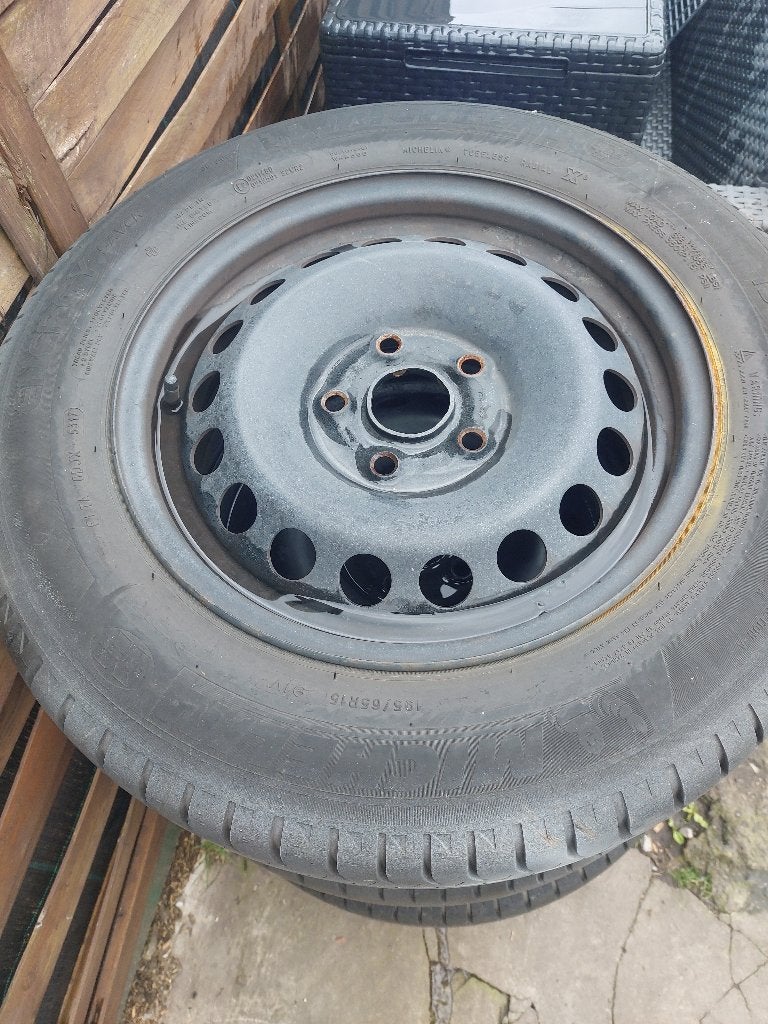 Jantes complète 5 par 112 en 15, 15 pouces, Enlèvement, Utilisé, 195 mm