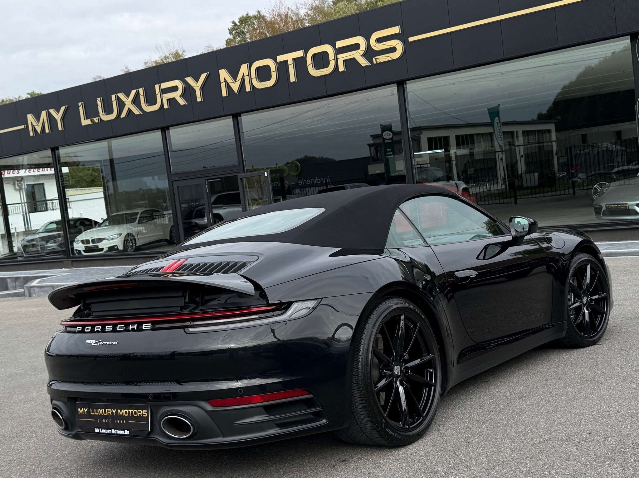 Porsche 911 Carrera 2 Cabriolet 3.0 Bi-Turbo Pdk 385 Cv Blac, Auto's, Automaat, 4 zetels, Achterwielaandrijving, Gebruikt