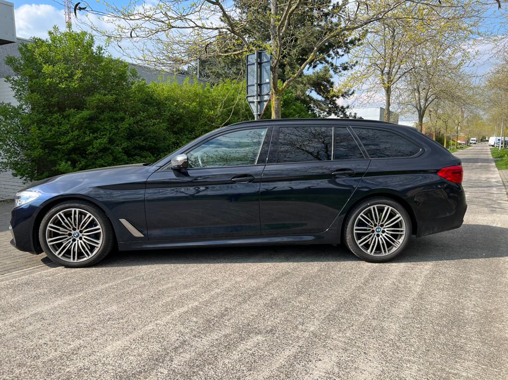 Bmw M550d break M pakket  xdrive 3.0 diesel 400pk euro 6b, Auto's, Automaat, Euro 6, Leder, Bruin