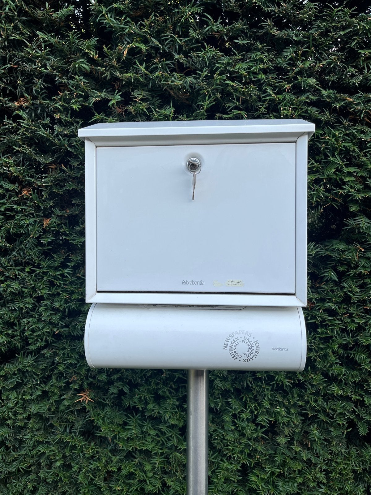 Brabantia brievenbus, Tuin en Terras, Ophalen, Gebruikt, Overige materialen, Staande brievenbus