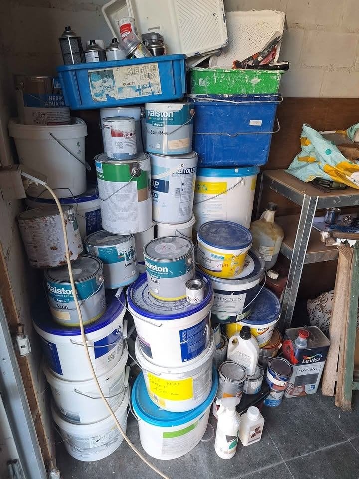 Pakket verf, Doe-het-zelf en Bouw, Verf, Beits en Lak, Ophalen, Verf