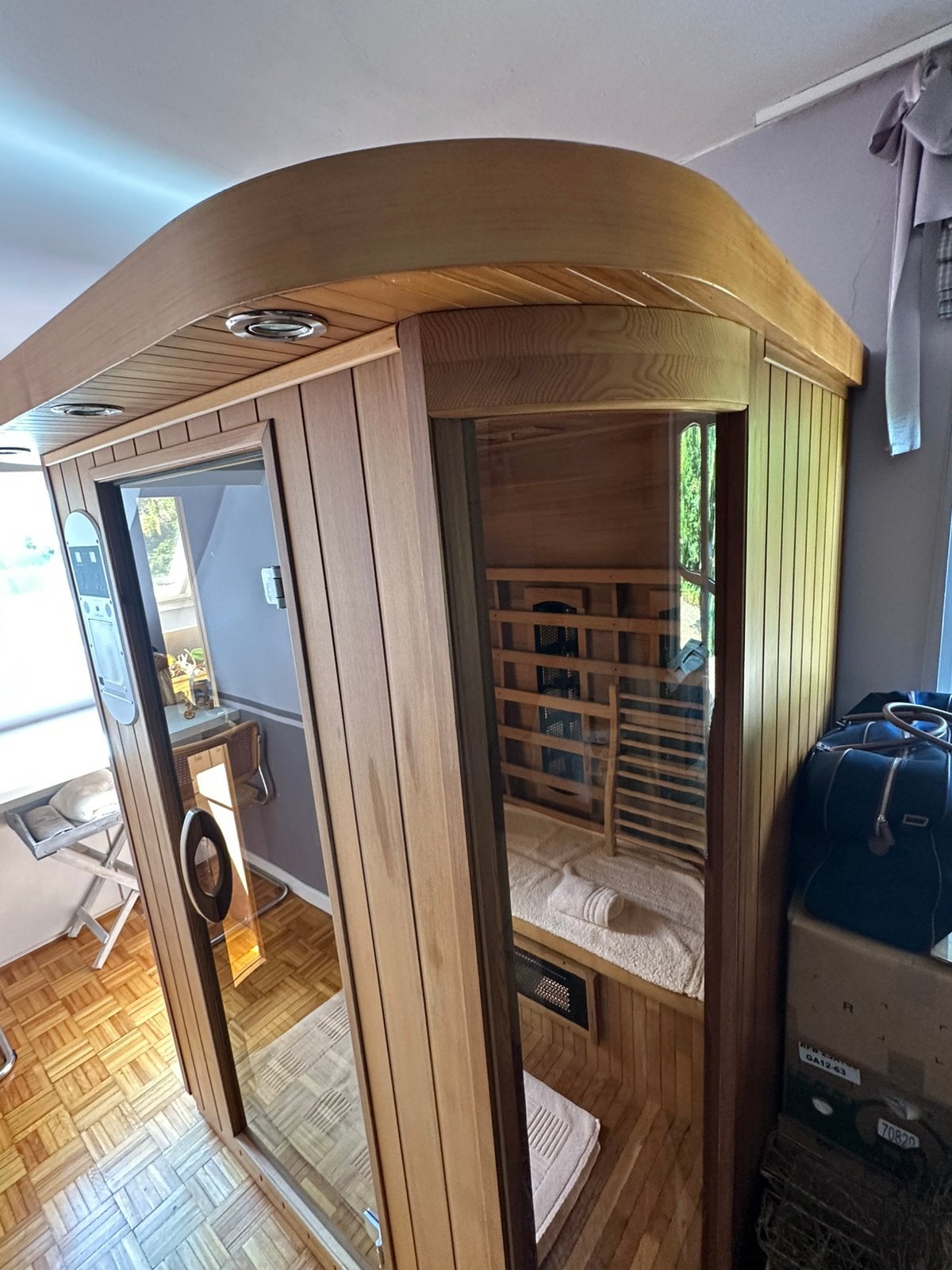 Infrarood cabine 3 personen, Ophalen, Zo goed als nieuw, Infrarood