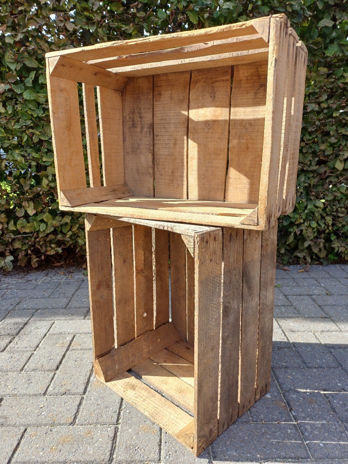 Houten Fruitkisten, Ophalen