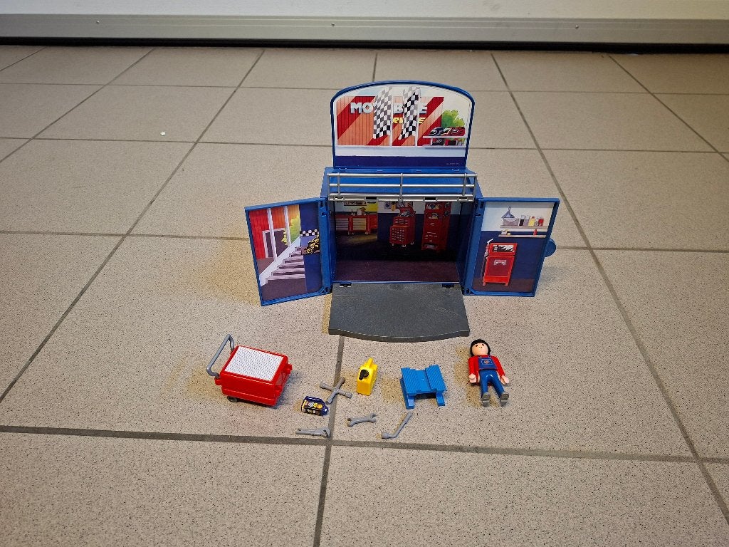 playmobiel garagebox, Kinderen en Baby's, Speelgoed | Playmobil, Gebruikt, Losse onderdelen, Overige typen, Ophalen