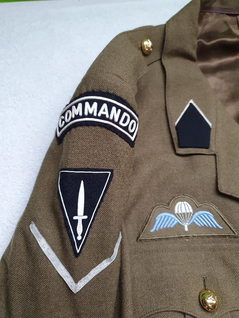 Mooi origineel commando uniform met baret ABL, Collections, Envoi, Armée de terre, Vêtements ou Chaussures