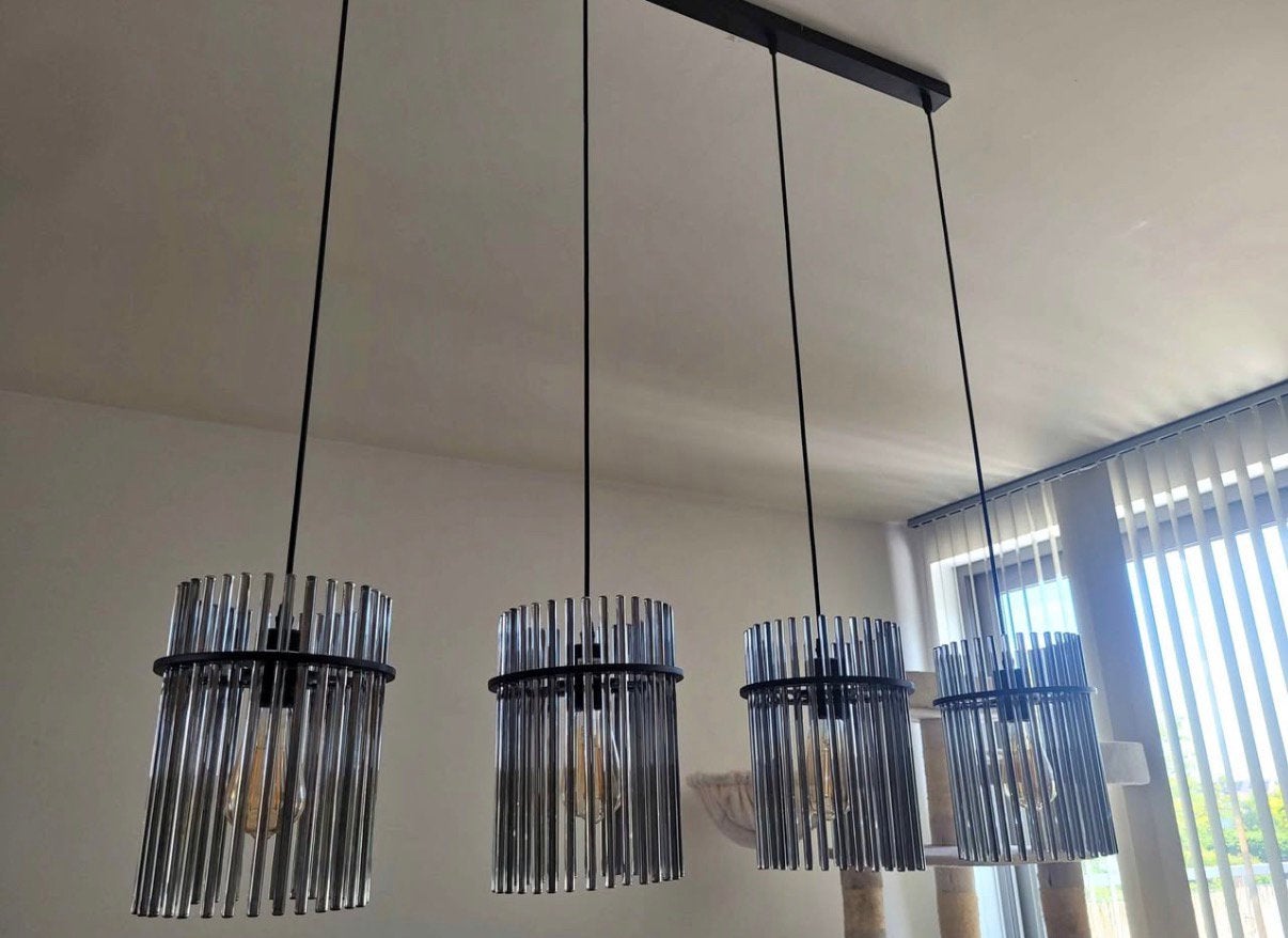 Hanglampen, Maison & Meubles, Lampes | Suspensions, Enlèvement, Comme neuf, Verre