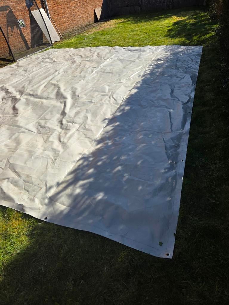 Pvc bache zeil 4.85 x 5.85 meter., Enlèvement, Voile