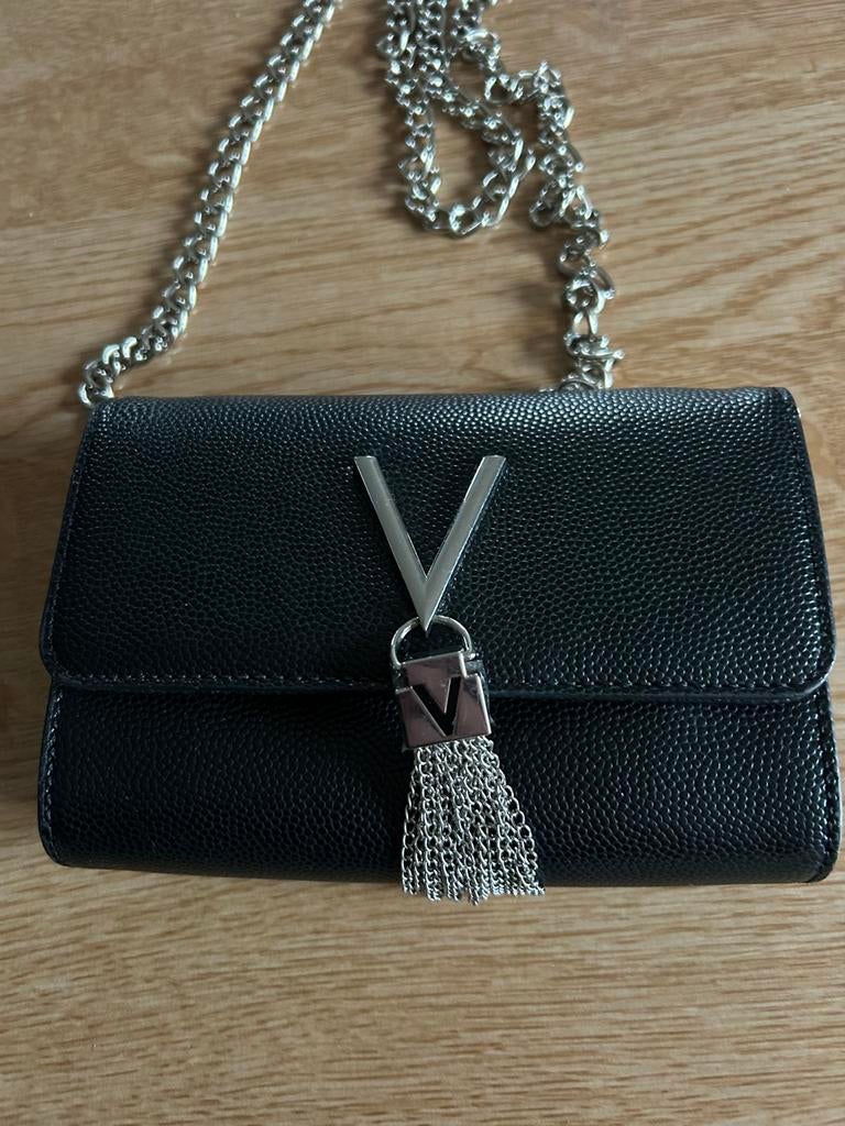 Zwart tasje Valentino, Handtassen en Accessoires, Tassen | Damestassen, Ophalen, Zo goed als nieuw, Zwart