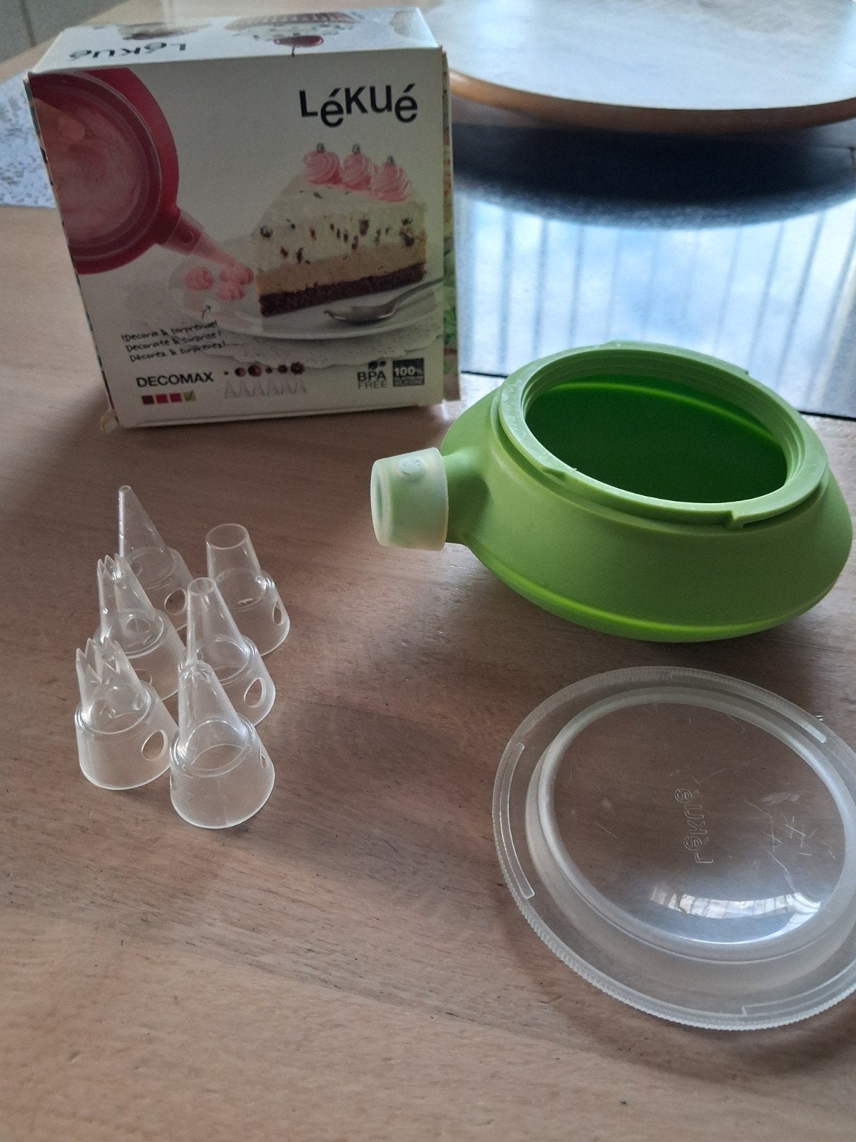 Lekue, Huis en Inrichting, Keuken | Keukenbenodigdheden, Ophalen of Verzenden, Zo goed als nieuw, Groen