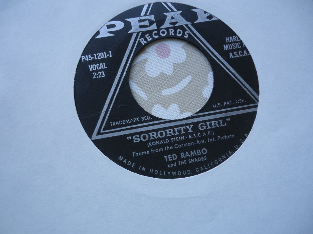 7" Ted RAMBO & SHADES - Sorority girl, Ophalen of Verzenden