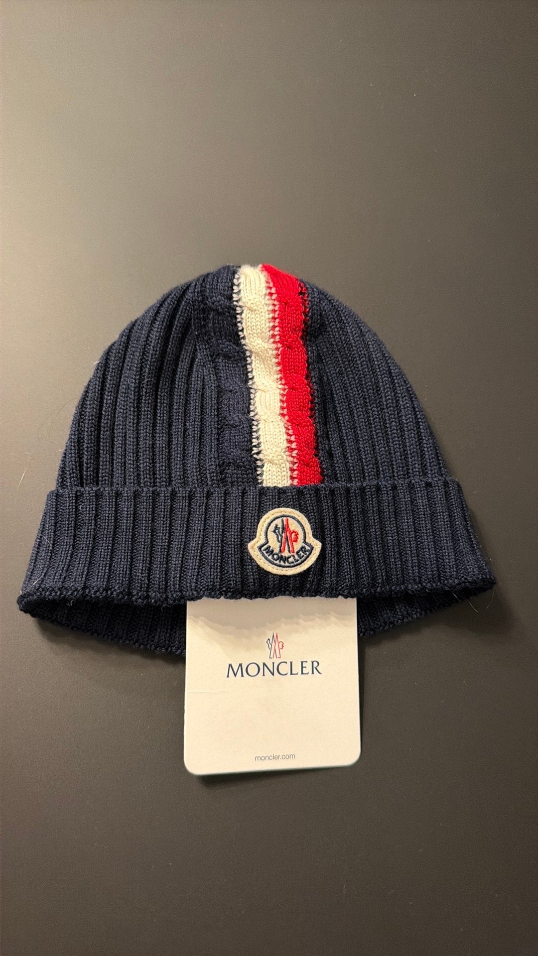 Moncler kindermuts xs, Ophalen of Verzenden, Nieuw, Jongetje of Meisje, Muts