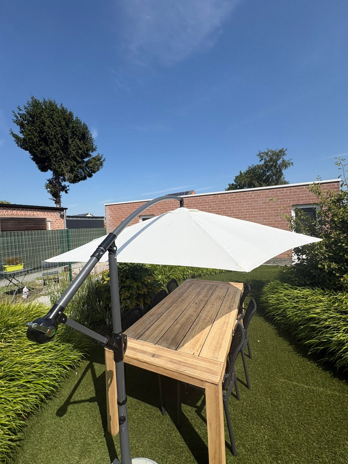Zweefparasol te koop, Enlèvement, Comme neuf, Parasol flottant
