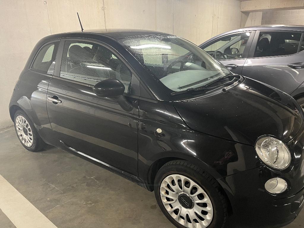 Fiat 500 zwart, Auto's, Fiat, 4 zetels, Stof, Zwart, Handgeschakeld