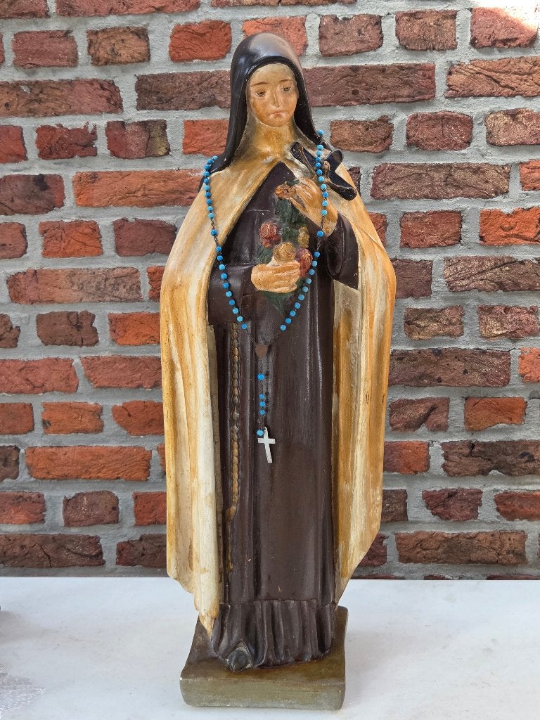 Groot vintage beeld Heilige Theresia van Lisieux – ca. 63 cm, Ophalen