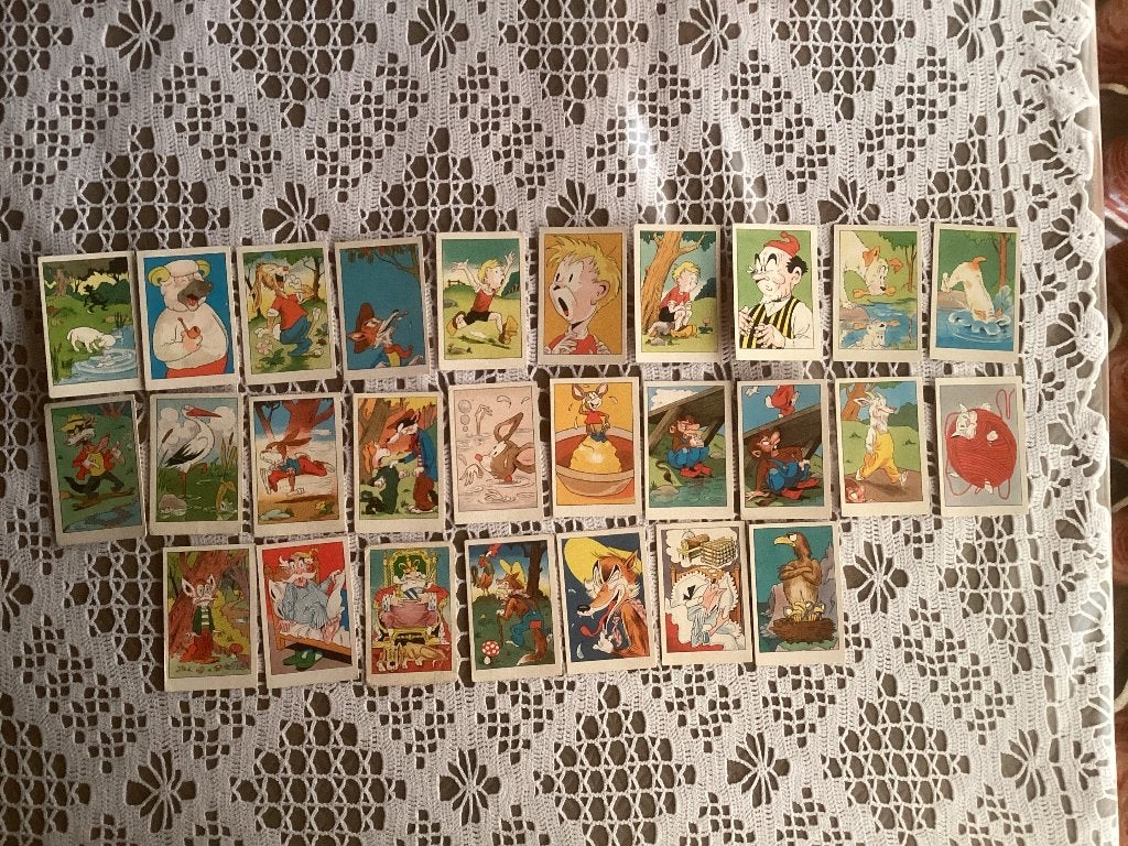 27 chromos prenten sprookjes DANDY bubble gum moeilijk, Verzamelen, Ophalen of Verzenden, Gebruikt