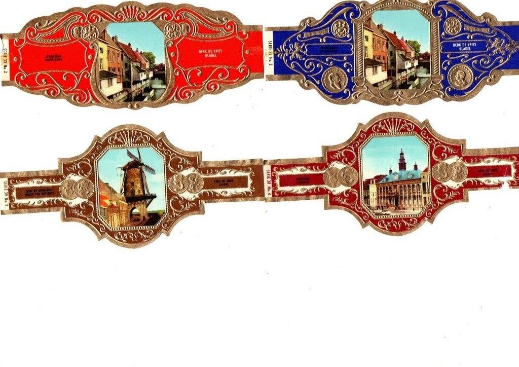 SIGARENBANDEN GROOT FORMAAT DERK DE VRIES, Ophalen of Verzenden, Zo goed als nieuw, Sigarenbandjes