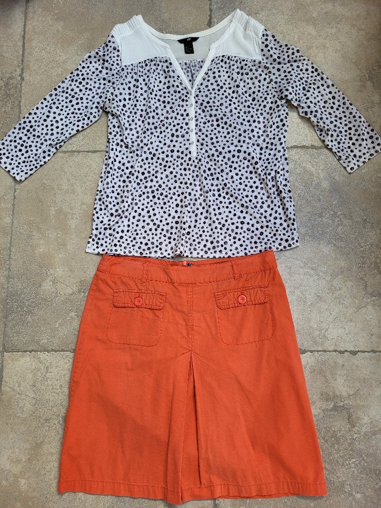 Mooie oranje rok mt 42 (zie foto's), Taille 42/44 (L), Enlèvement ou Envoi, Lola & Liza, Comme neuf
