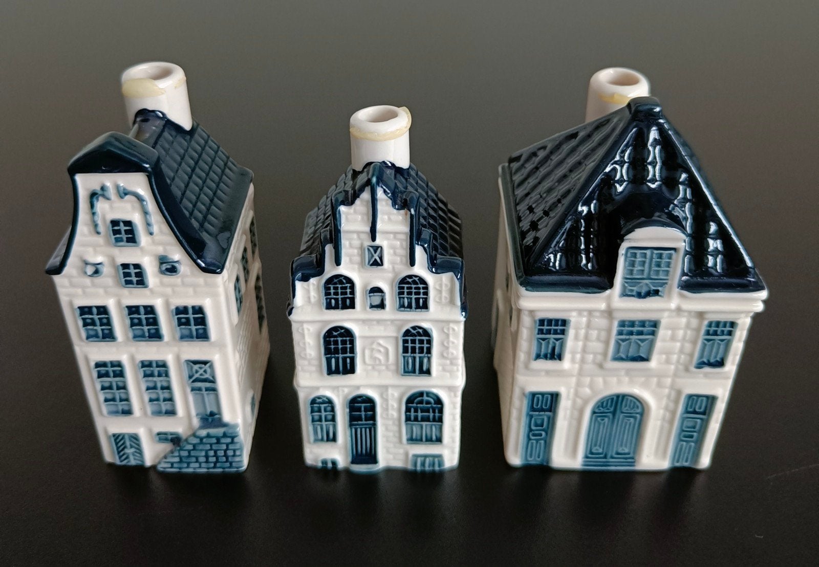 Maisons KLM - Bols Delft bleu., Enlèvement ou Envoi, Utilisé, Autres types