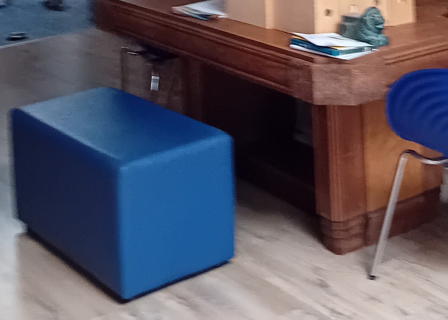 Mooie blauwe zitelementen / bankjes Johanson Design, Ophalen, Gebruikt, Overige materialen