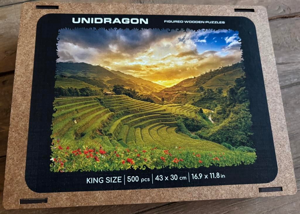 Unidragon - Rizières, Enlèvement ou Envoi, 500 à 1500 pièces, Comme neuf, Puzzle