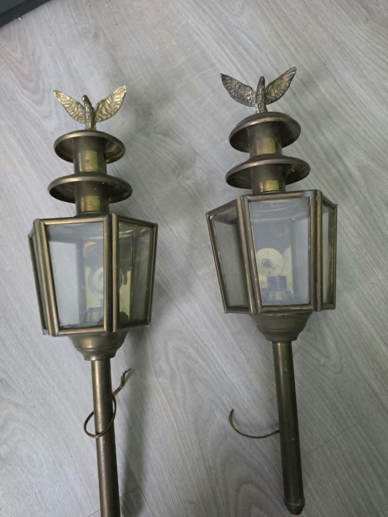 ANCIENNE LAMPE DE CALECHE FIACRE, Enlèvement